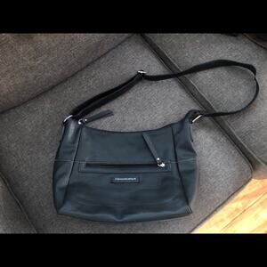 Stone Mountain handbag black talia bonded leather